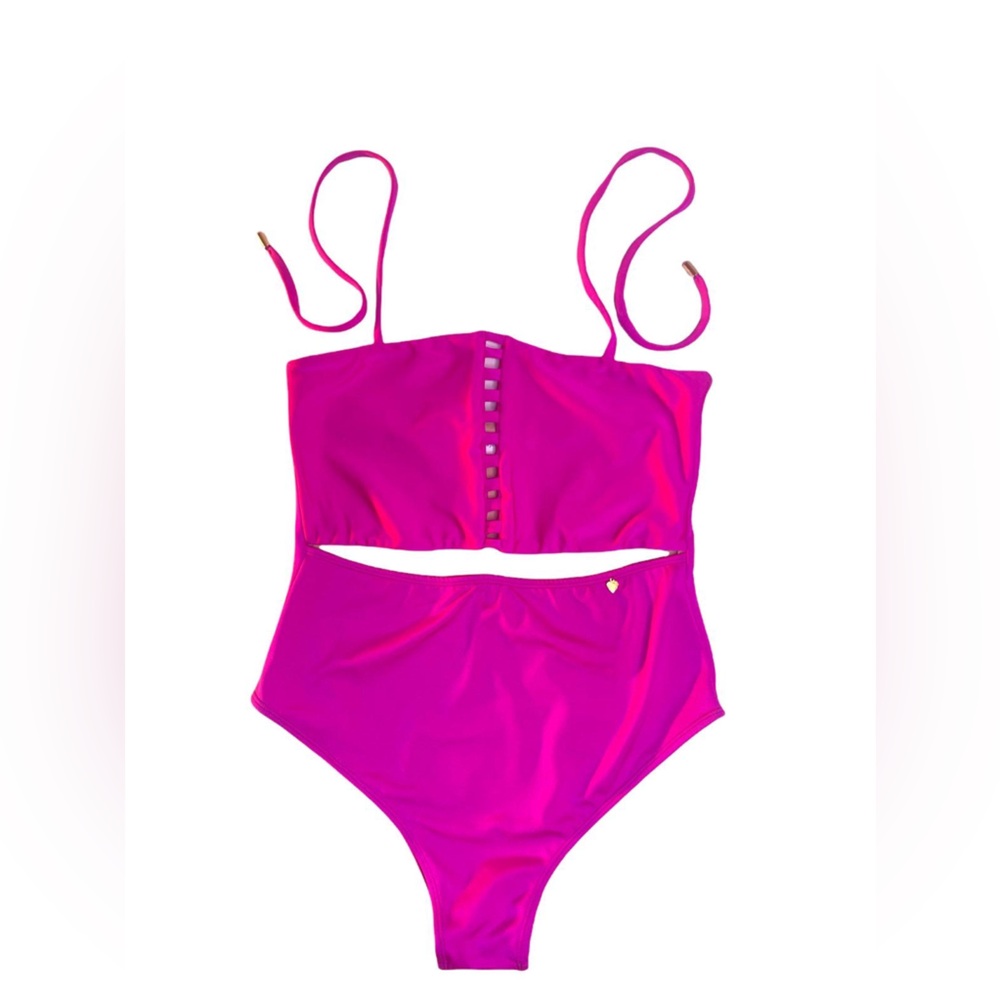 Pink Women's One Piece Swimsuit